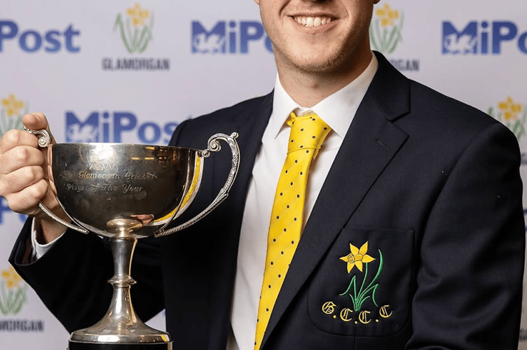 Ben Kellaway is the Glamorgan CCC Player of the Year