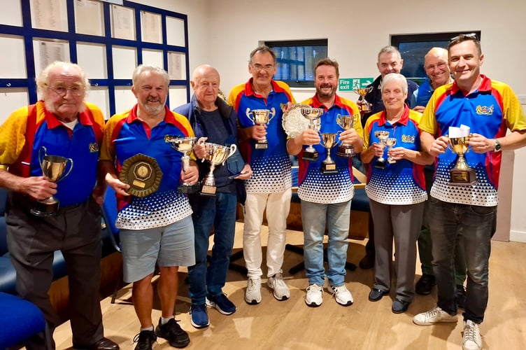 Award winners at the Monmouth Bowls Club presentation night