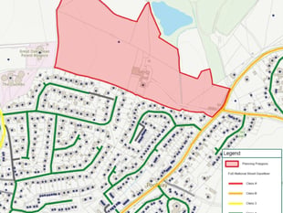 Road design will give
extra flood protection