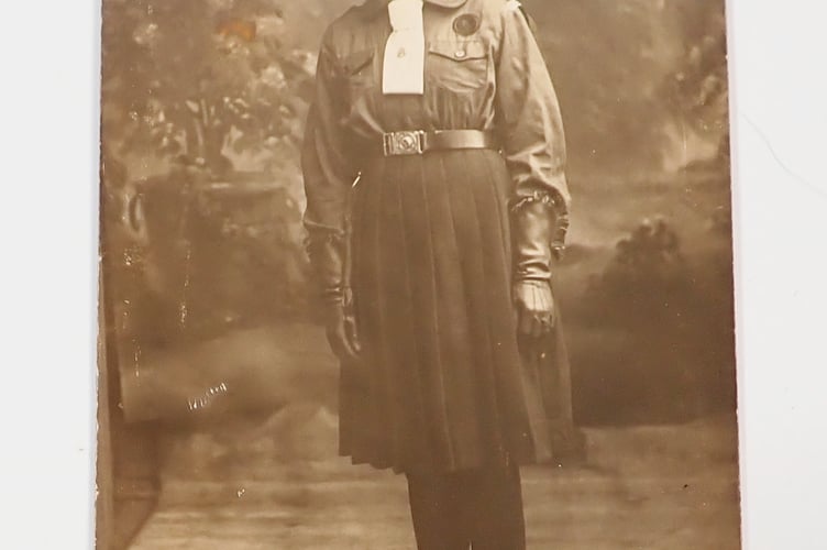 Girl Guide District Commissioner Postcard 1919