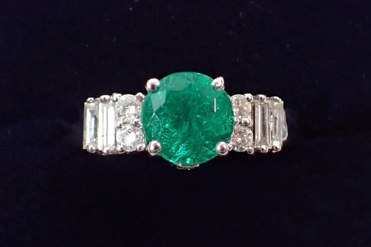 Emerald & Diamond Ring