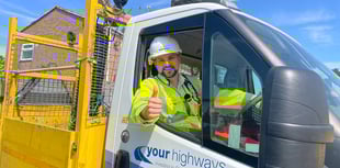 More than 60 miles of the
county's roads resurfaced