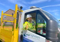 More than 60 miles of the
county's roads resurfaced