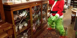 The Grinch pays a pre Christmas sale visit to Smiths