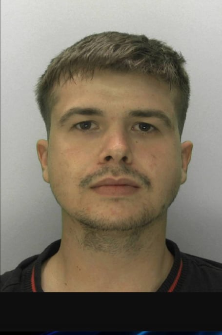 Harry Kirby is wanted in relation to offences against two women.