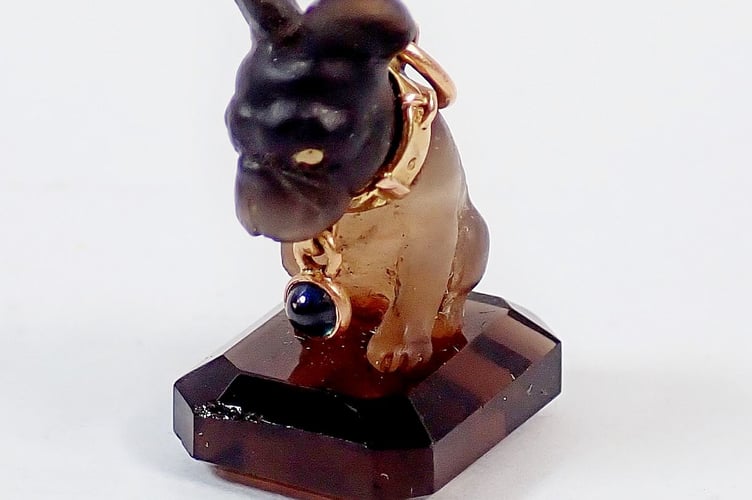 Cartier Style Dog Charm