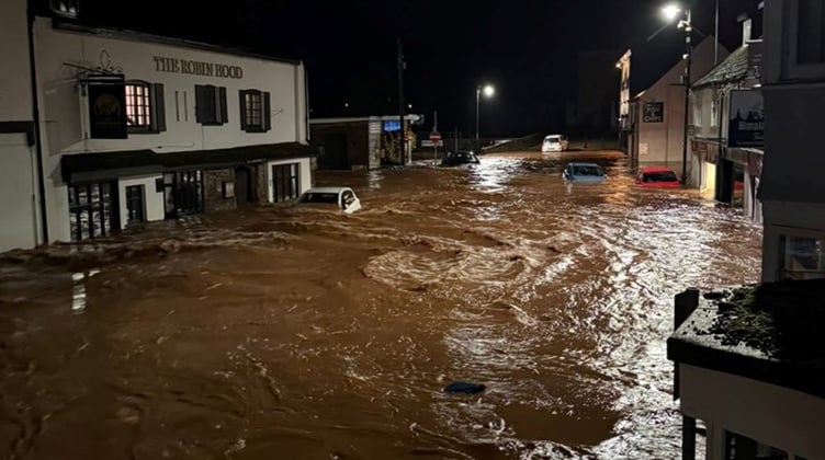 Storm Claudia swept through town