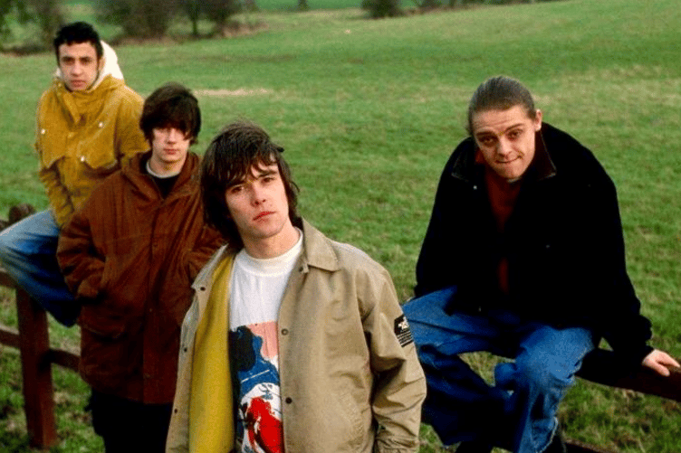 The band, with Mani right, were almost a permanent fixture in Monmouth in the early 1990s