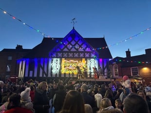 Newent starts festive season with lights