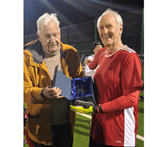 Colin, 80, shows age no barrier to kicking on