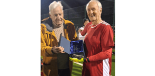 Colin, 80, shows age no barrier to kicking on