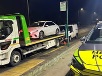 Drug driver pulls up at garage despite police presence