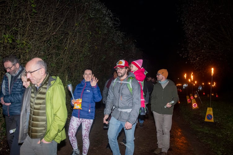 Enjoying the walk to the abbey