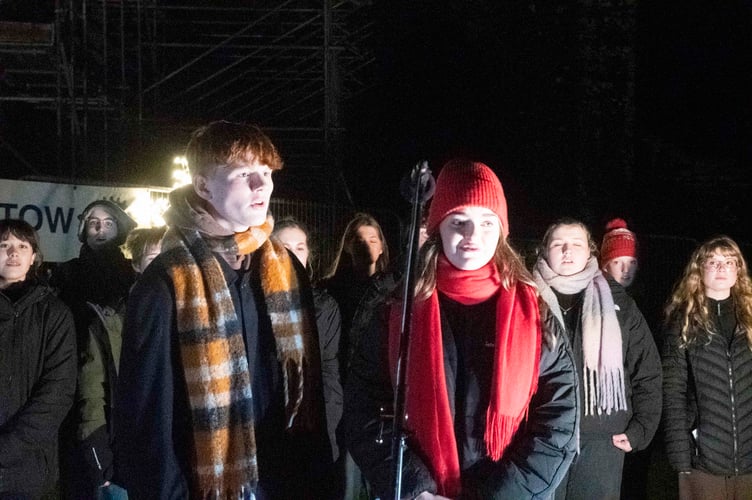 Freddie Bevan and Mae Byrne-Jones of the Wyedean Choirs