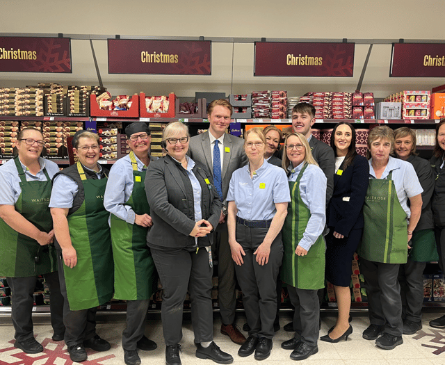 Waitrose welcomes customers again after Storm Claudia deluge