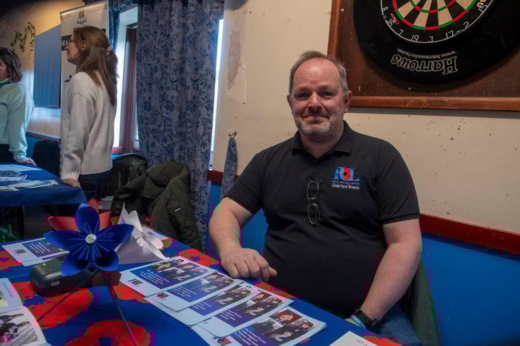 Mark Evans of the Cinderford branch of the British Legion.