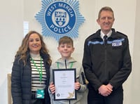 Zac, 12, honoured for saving mum's life in 60mph driving emergency