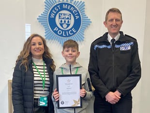 Zac, 12, honoured for saving mum's life in 60mph driving emergency