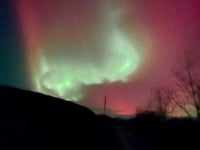 Stargazers' treat as Aurora Borealis lights up night sky 