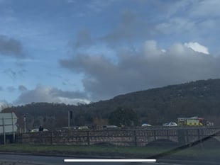 Wye Bridge closure: Emergency services on scene