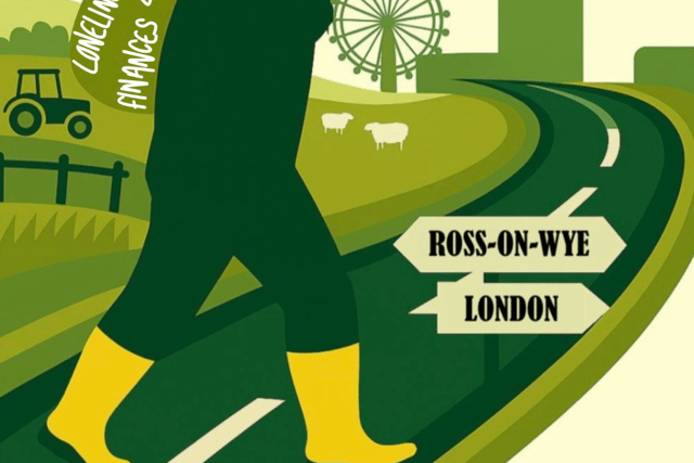Sam walks 142 miles in support of farmers' mental health