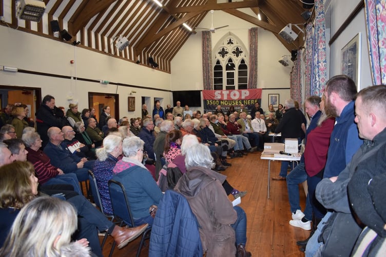 Residents at Redmarley villag ehall