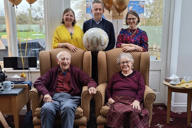 Eric celebrates 100 with his family