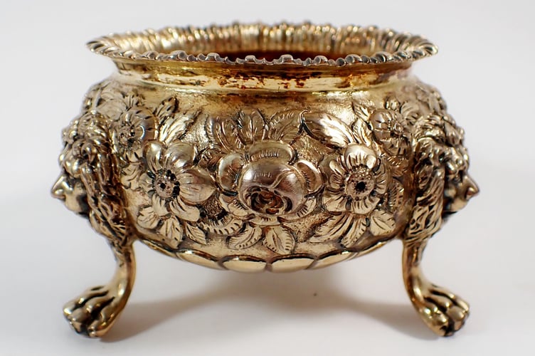 Regency Silver Gilt Sugar Bowl