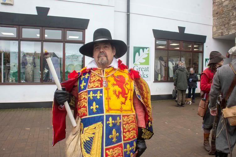Malcolm Watkins of Newent is a Herald of the Sealed Knot.