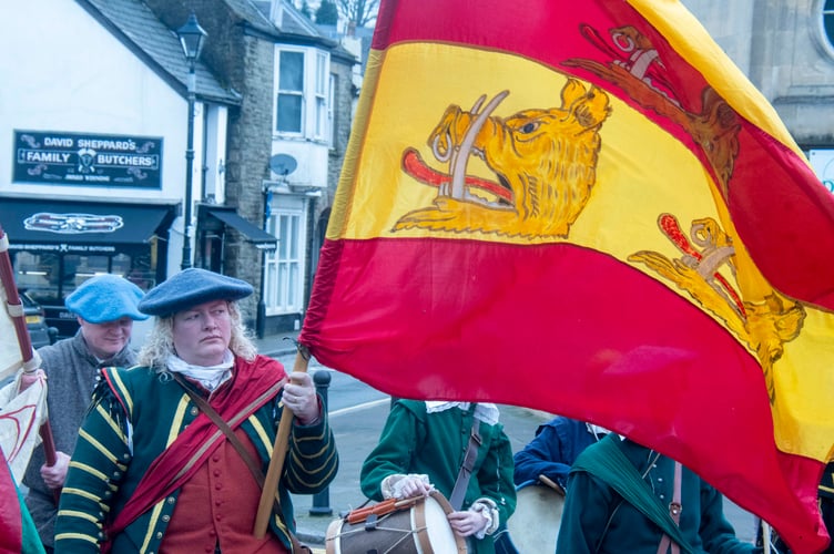 Purdie Proudman as a member of the Scots Brigade.