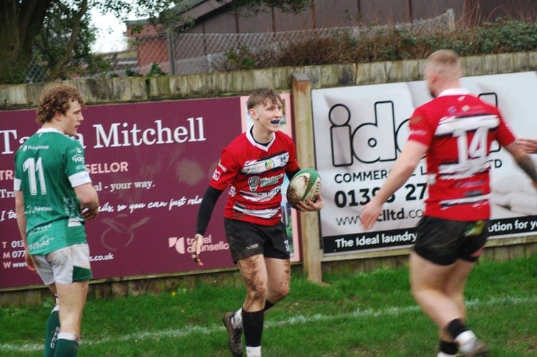 Tom Rowe scored a try and the decisive penalty for Lydney. Picture: Roger Pike.
