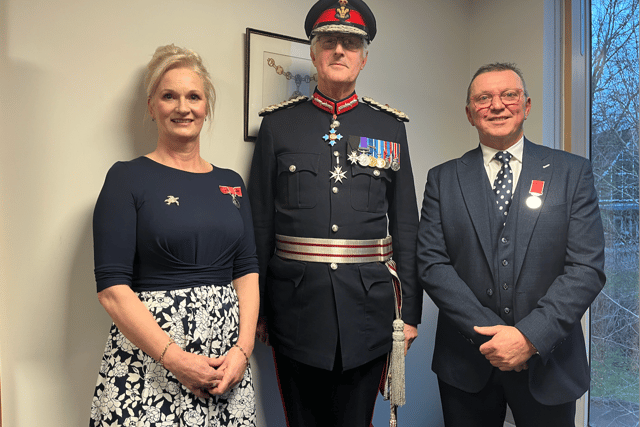 Couple honoured with British Empire Medals for son's legacy