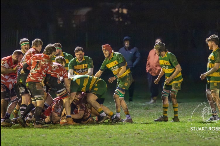 Action from Newent Phoenix's win over Lydney United. Picture: Stuart Roberts.