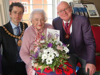 Rosemary Rigby raises £1,221 for Ross Action Bus at 90th birthday