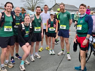 Dozen Blazers tackle 30km Rhayader Lakes run