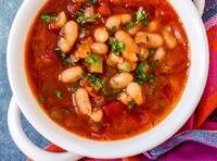 Budget-friendly vegetable soup packed with beans