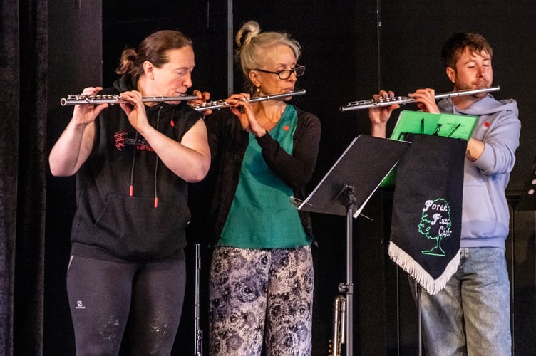Members of the Forest Flute Choir. Picture: Sandra Wilding.
