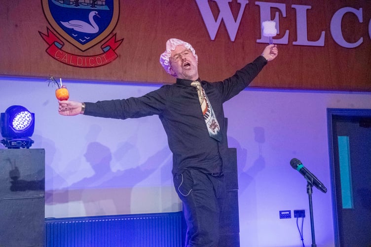 Rob Langley-Swain entertains with Little Girls from Annie.