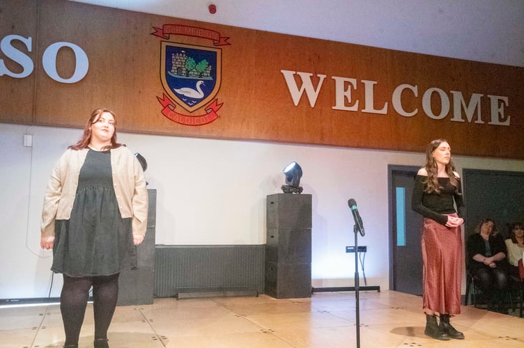 Shannon Bradbury and Daisy Pugh with Found from Dear Evan Hansen and Tonight from Hamilton.