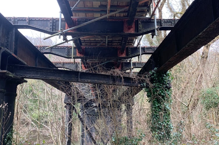 Underneath Black Bridge, Stowfield Viaduct