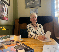 Local author sells 40 novels at book signing event in Staunton