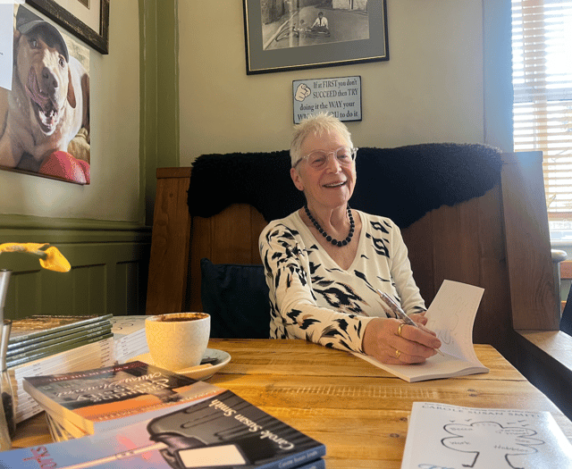 Local author sells 40 novels at book signing event in Staunton