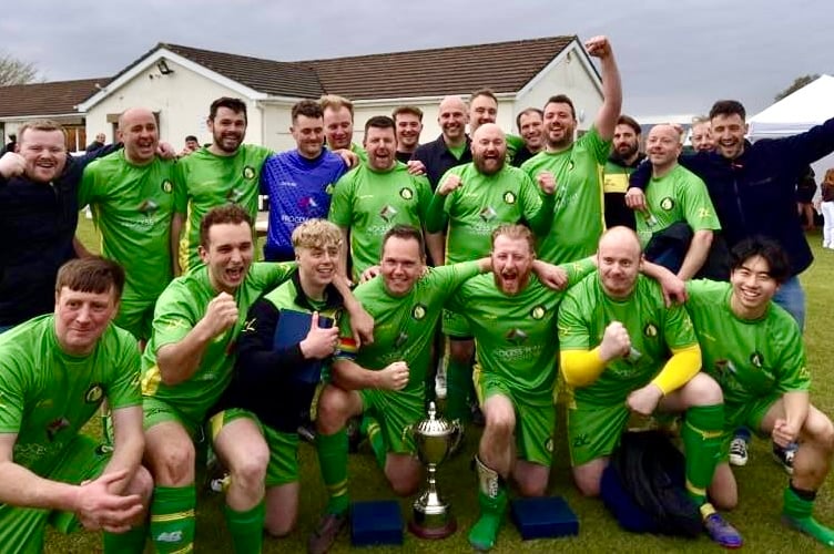 Tintern Abbey won the Fishwick Cup with a 2-0 triumph over Rockfield Rovers