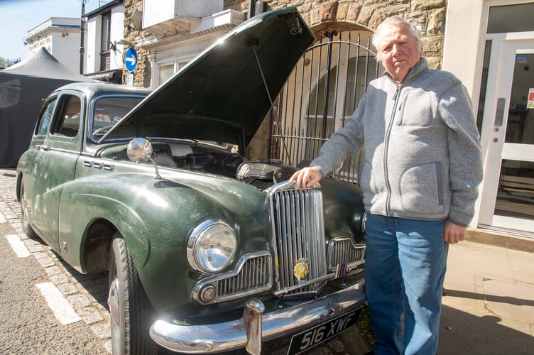 Lloyd Sandells of Lydney with a 1955 Sunbeam Talbot 90..