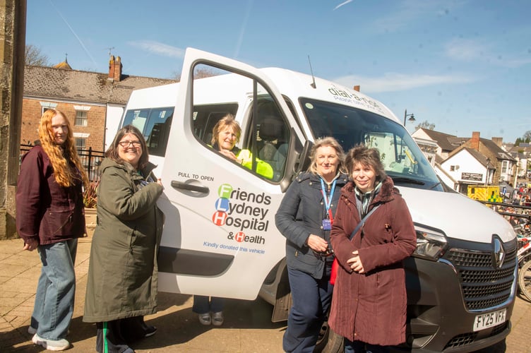 Christine Brace, Louise Currie, Christina Guest, Gill Dovey and Laura Dovey community transport provider Dial-a-Ride.