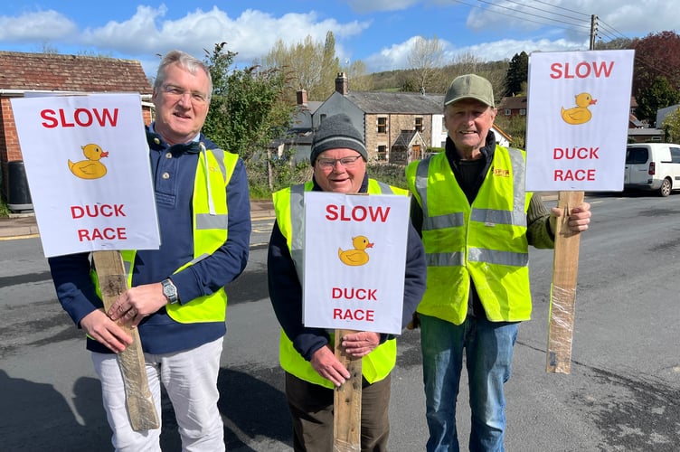 The road safety team: Rob Brook, John Smart and Mike Phelps.