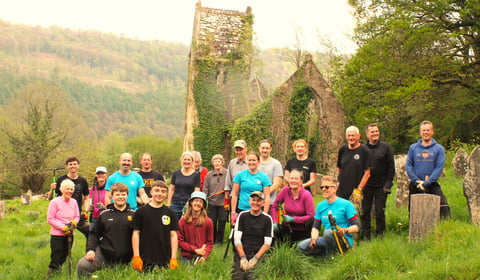 St Mary's church ruins in Tintern protected