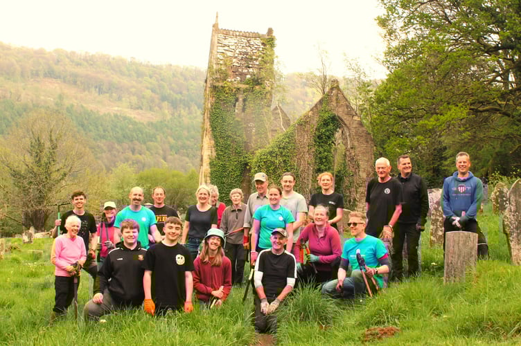 The ruined St Mary's Church in Tintern