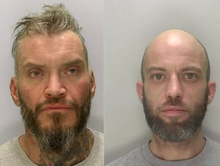 Duo jailed after putting blindfold, tied and gagged man in 'body bag' 