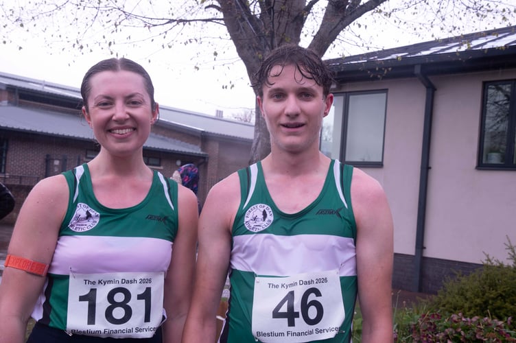 Katie Waller and Arthur Dennant of the Forest of Dean Athletic Club.